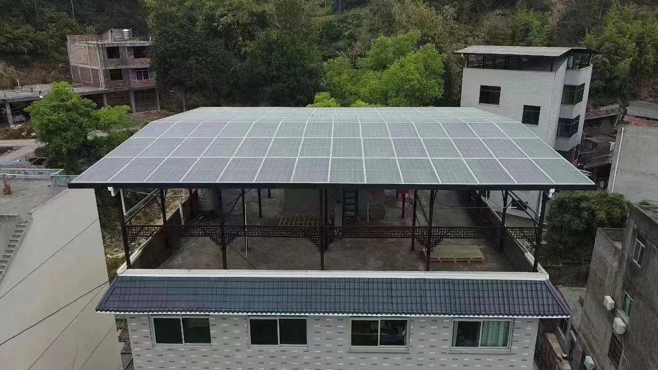 汉川15kw+10kwh自建别墅家庭光伏储能系统